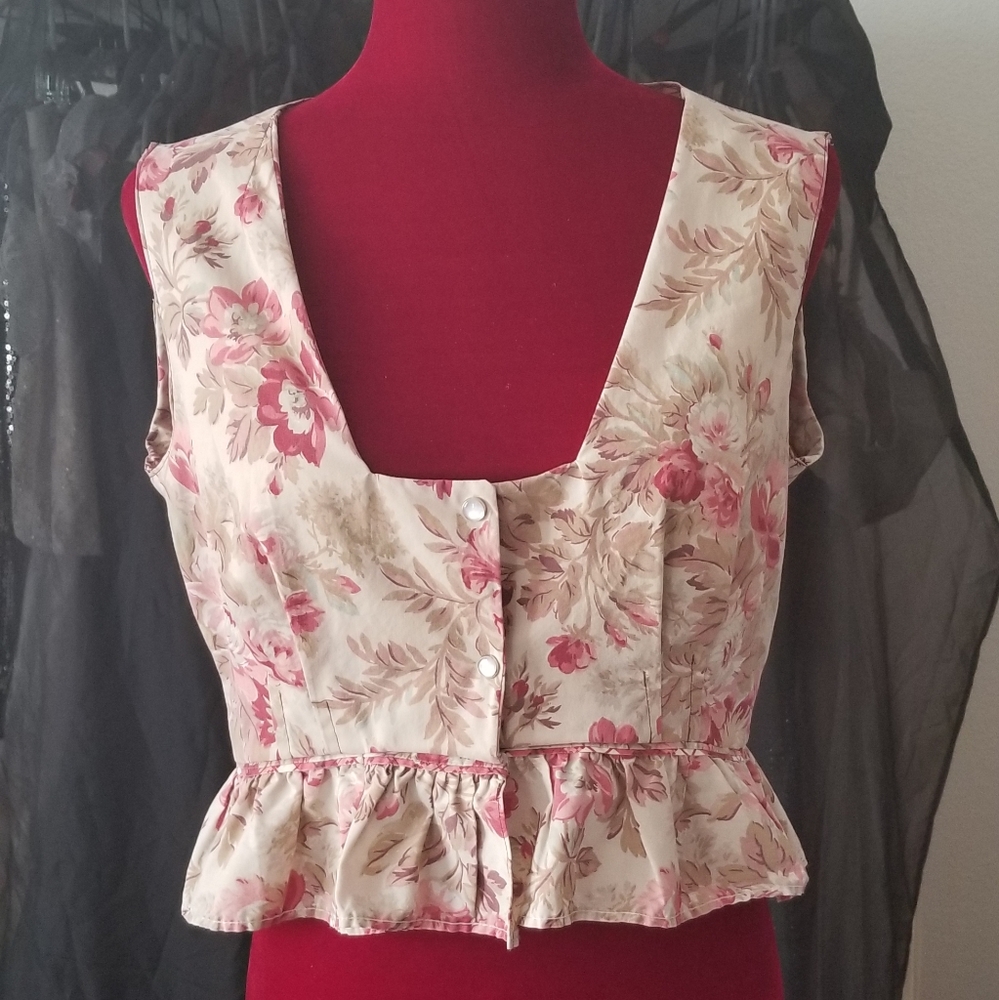 Handmade Peplum Blouse Size Medium